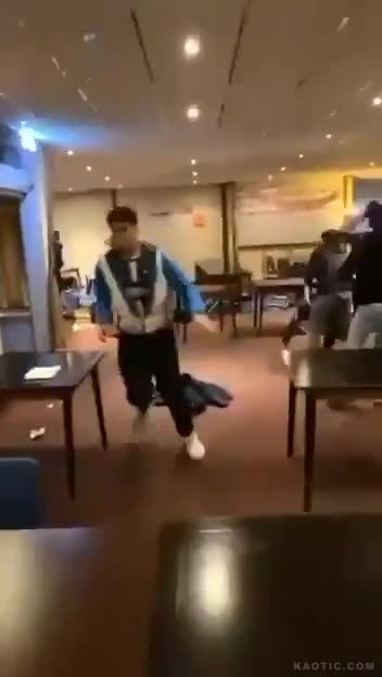 Migrant hotel chaos - Netherlands