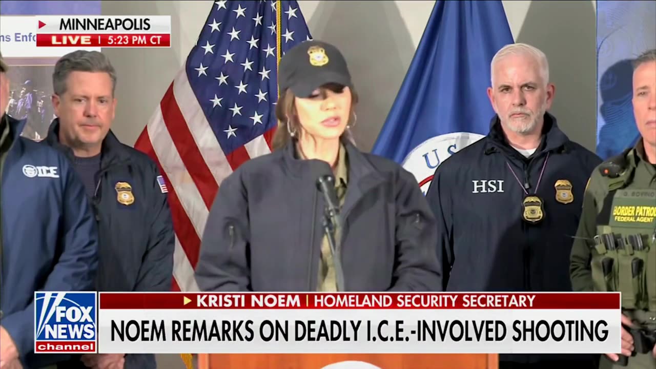 Noem Says Officer Targeted In ICE Attack Was Previously Run Over And Dragged By Anti-ICE Rioter