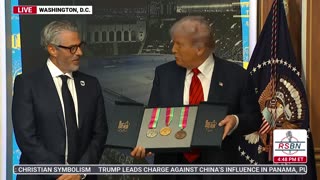 WATCH: President Trump Unveils the 2028 Olympic Medals and Signs the Task Force into Effect - 8/5/25