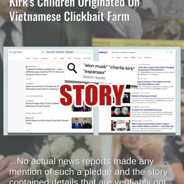 Fact Check: Fake Clickbait Story About Elon Musk Pledging To Pay Expenses Of Charlie Kirk's Children