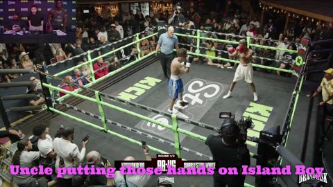 Island boy losing to uncle (BOXING MATCH)