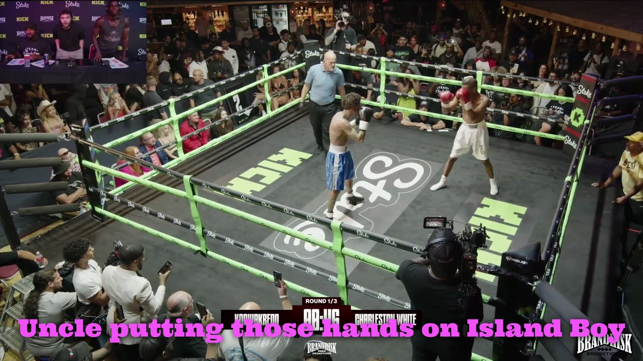 Island boy losing to uncle (BOXING MATCH)