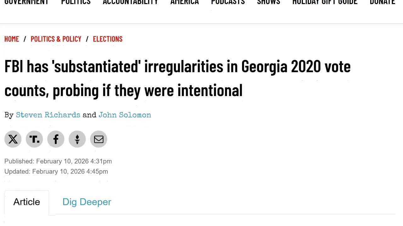 Solomon: FBI Has 'Substantiated' Irregularities In Georgia 2020 Vote Counts, Probing If They Were Intentional