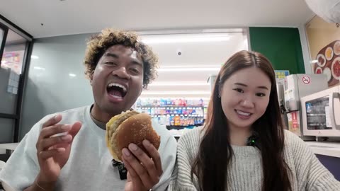 24 HOURS Eating ONLY Korean Convenience Store Food! (CU, GS25 & 7-Eleven)