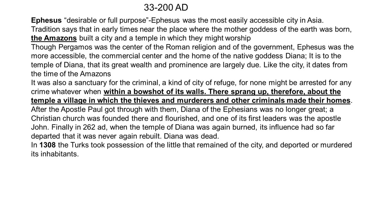 Church History - Overview