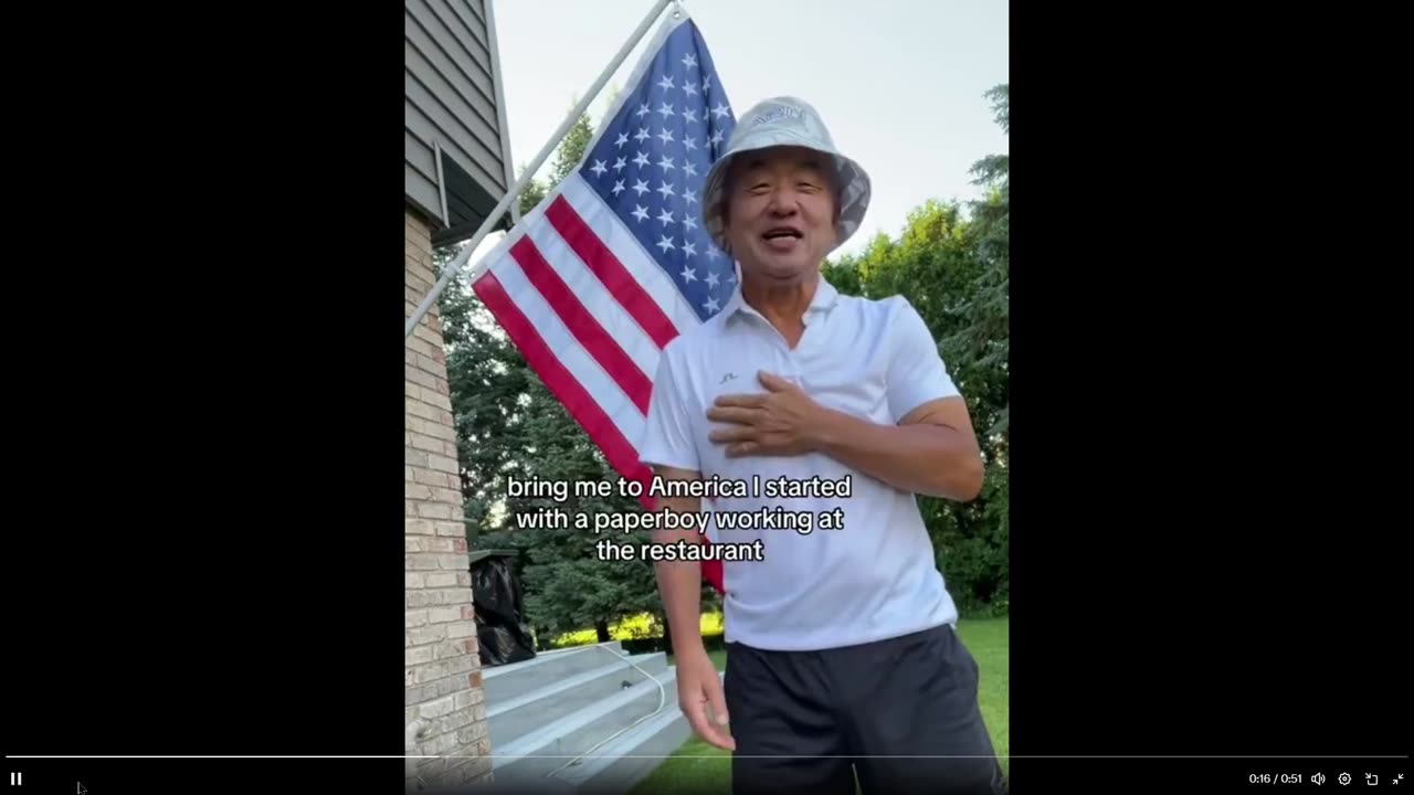 A True immigrant patriot living the American dream - listen to him... love it