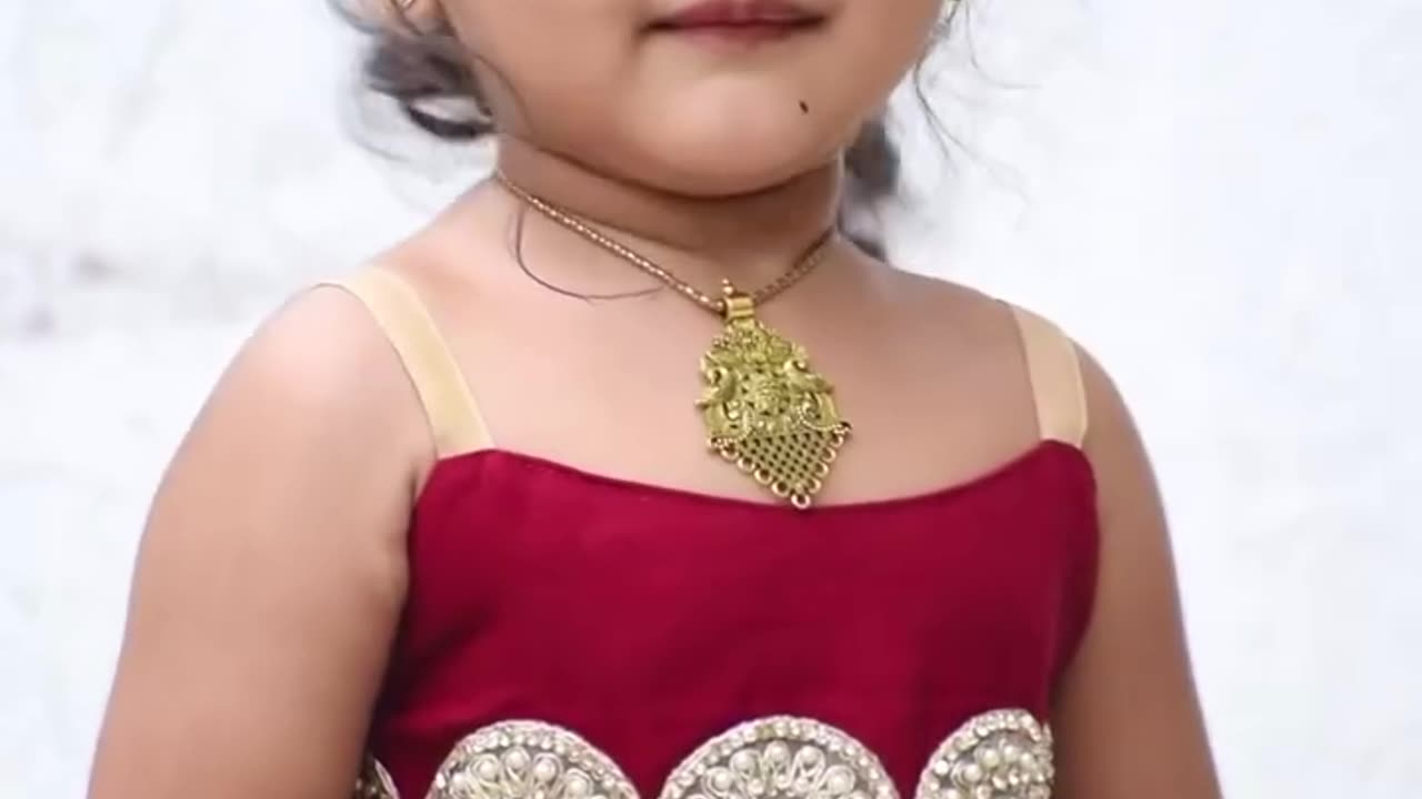The mischief of a cute little girl....❤️❤️❤️