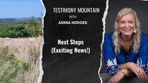 Next Steps (Exciting News!)