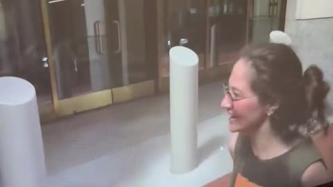 Shocking moment unhinged liberal woman SPITS on @EagleEdMartin , the