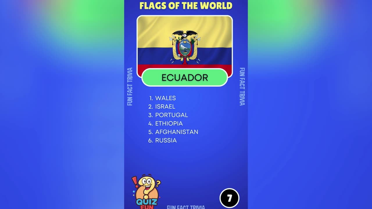 Guess The Flag Quiz - 10 Flags of the World Quiz