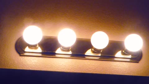 Another shot of the lights in the motel room