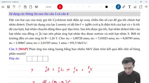 Live Đề số 21 Thầy Lam Trường