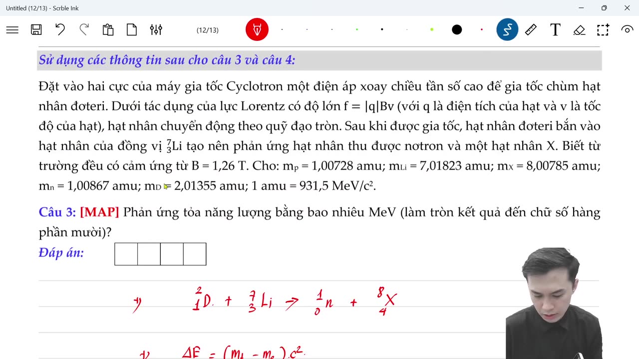 Live Đề số 21 Thầy Lam Trường