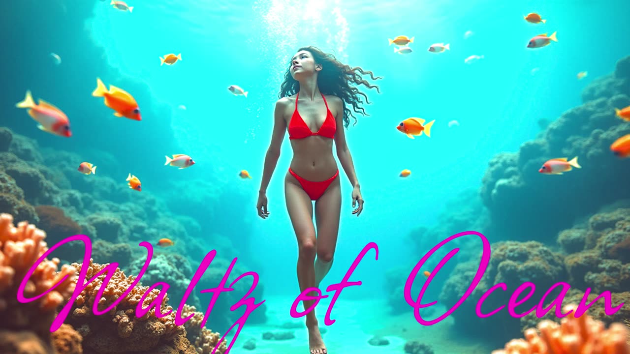 Electronic Music.Song Waltz of the Ocean.