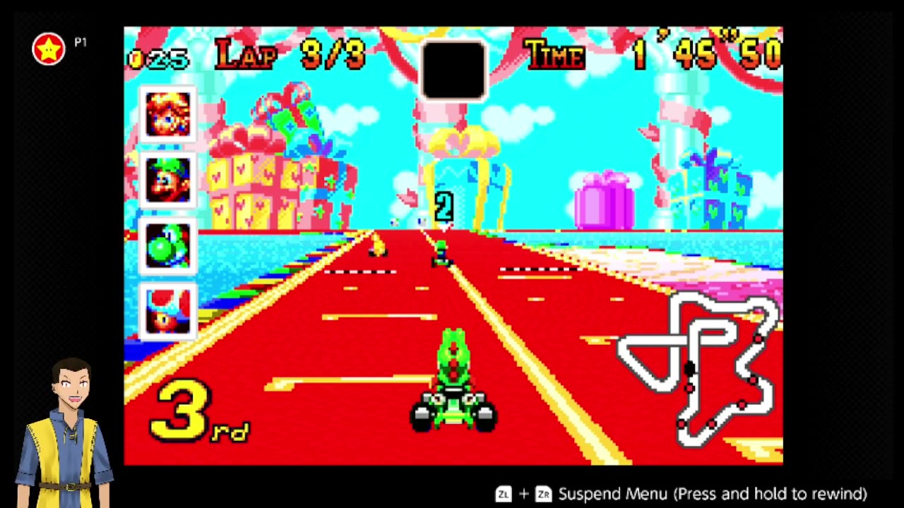 Mario Kart Super Circuit (GBA-SOs) day 12 150cc Star Cup!
