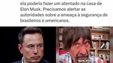 O marginal Eduardo Bueno pede para filha lizia Bueno atacar Elon Musk