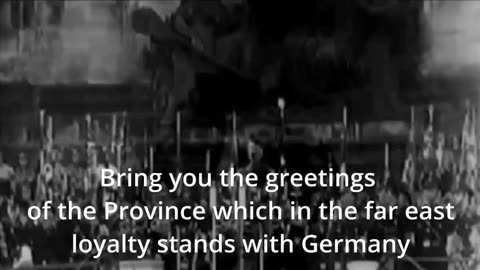 Hitler: Not just in remembering our great past but also the Holy confession to follow the Lord's will.