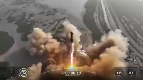 Starship Flight 9 from SpaceX takes off from Texas.