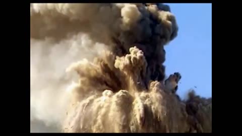 A plane hitting the WTC