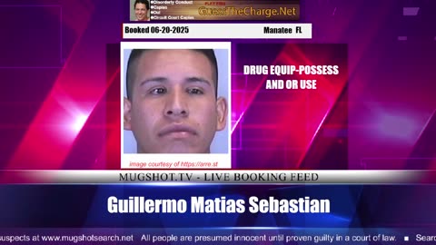Mugshot TV - Live Arrest Booking Video Stream