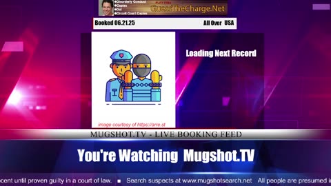 Mugshot TV - Live Arrest Booking Video Stream