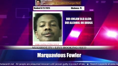 Mugshot TV - Live Arrest Booking Video Stream
