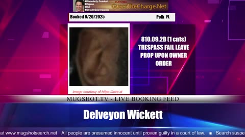 Mugshot TV - Live Arrest Booking Video Stream