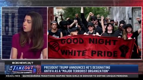 What does Trump's move to designate antifa as a "major terrorist organization" mean in practice?