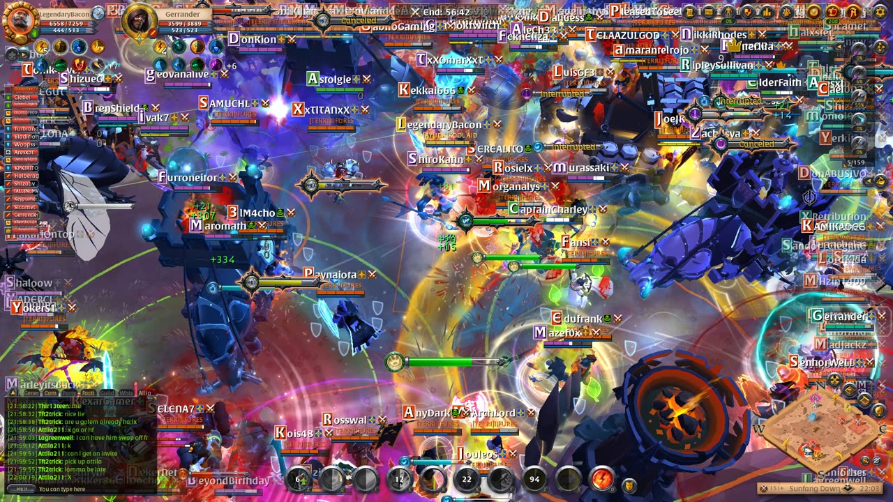 Albion Online Massive Zerg VS Zerg