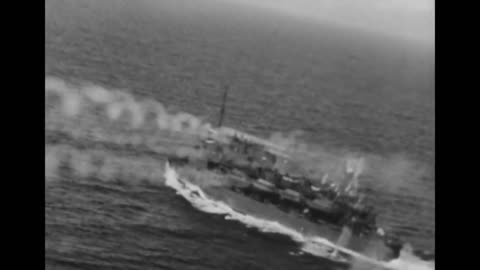 luftwaffe bf 109 strafing a soviet vessel
