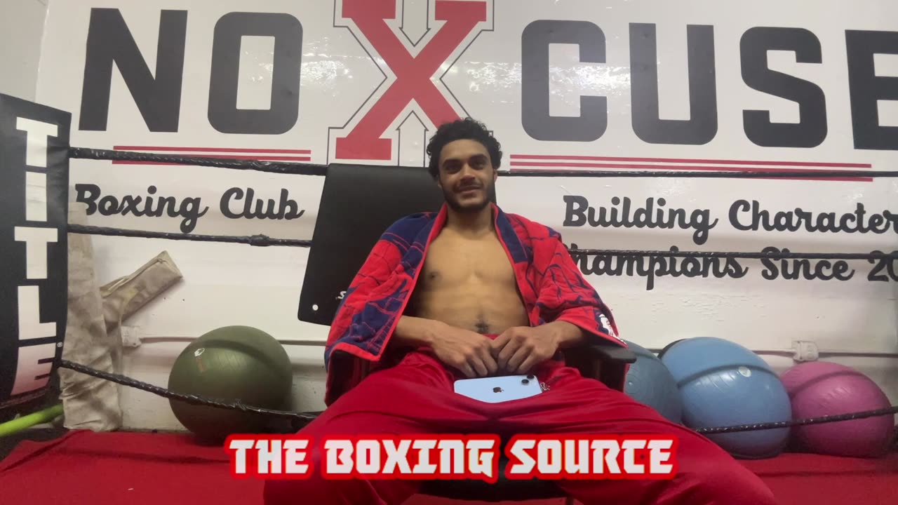 Ben Johnson at NoXcuse Gym finishing camp before fight on April 12th!