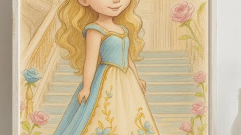 👑 Easy Princess Drawing & Coloring! Step-by-Step Tutorial 🎨 #PrincessArt #ColoringFun