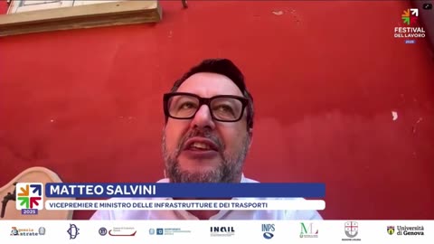 🔴 Ministro Matteo Salvini al Festival del Lavoro (Genova, 31.05.2025)