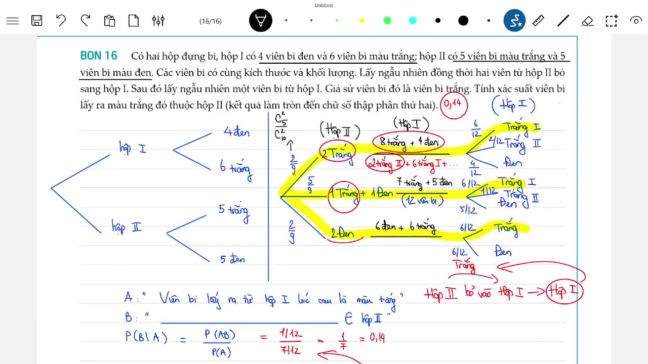 BTRL Theme 36 Tính xác suất toàn phần bằng công thức Bayes mp4