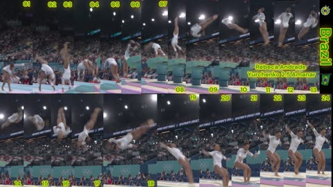 Prototype 87: Rebeca Andrade's 2nd of 2 vaults that earned Silver. A 2.5