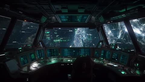 Radio Chatter from Spaceship Carrier KAN Sci-Fi Ambiance for Sleep, Study, Relaxation