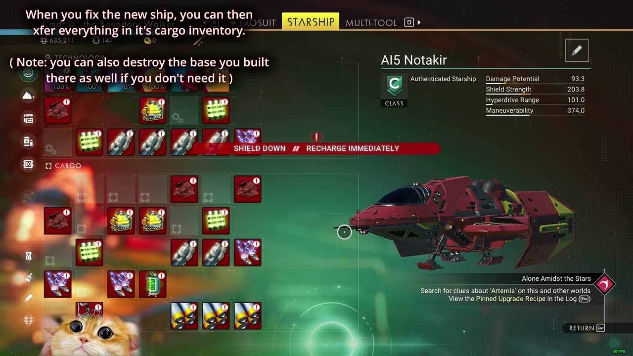 NMS│How to Claim a New Ship & Fix It - Guide 2025