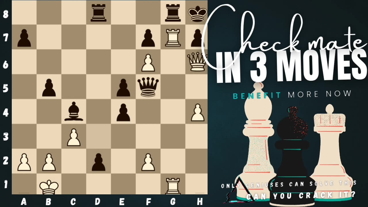 Can you checkmate in 3 moves? (White to play)♟️