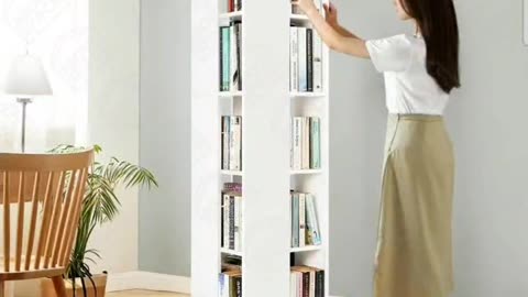 rotating 5 tier book shelf https://amzn.to/4jIajVf