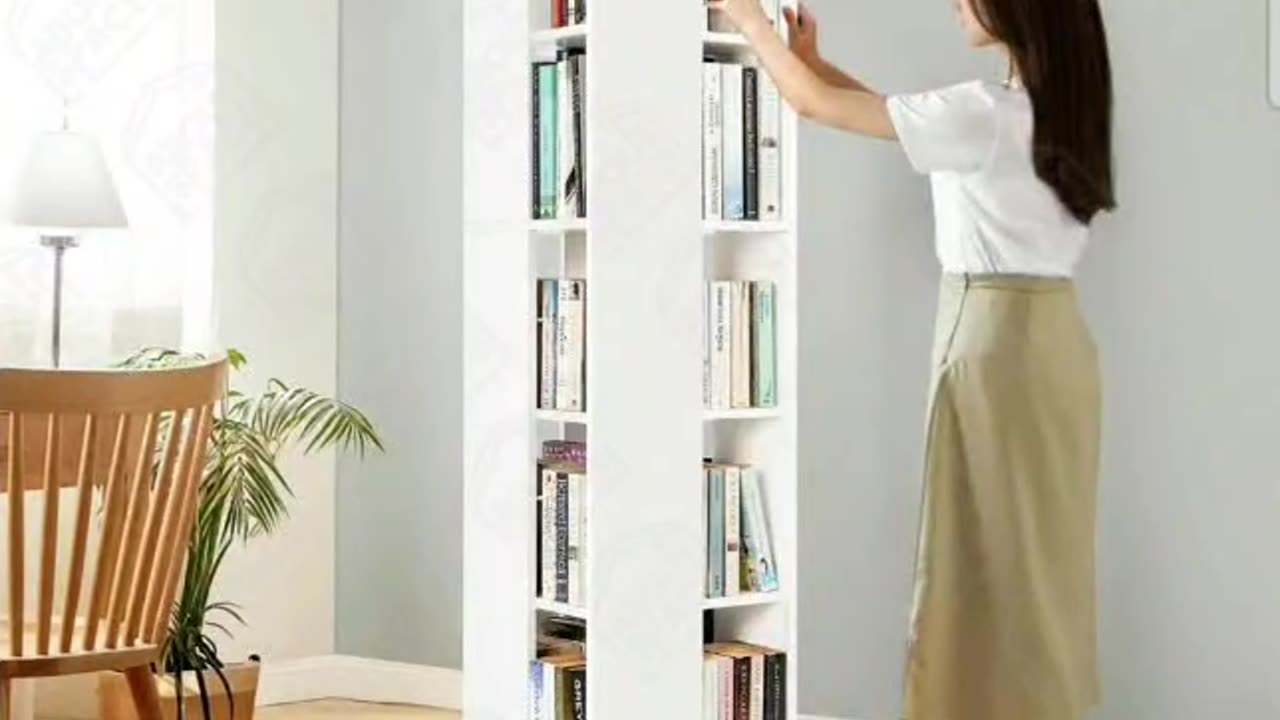 rotating 5 tier book shelf https://amzn.to/4jIajVf
