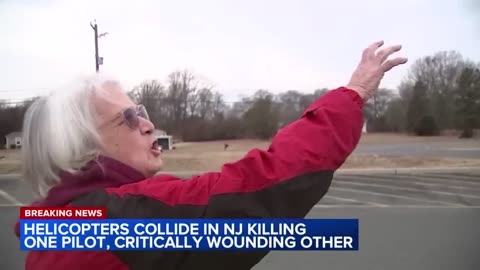 Helicopters collide in New Jersey, killing 1 pilot and critically wounding other