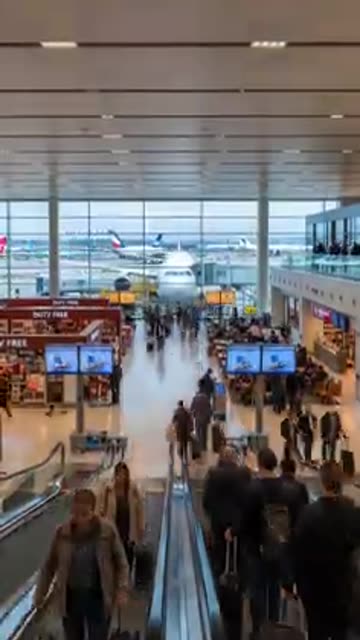People Walking in Airport Grok Ai