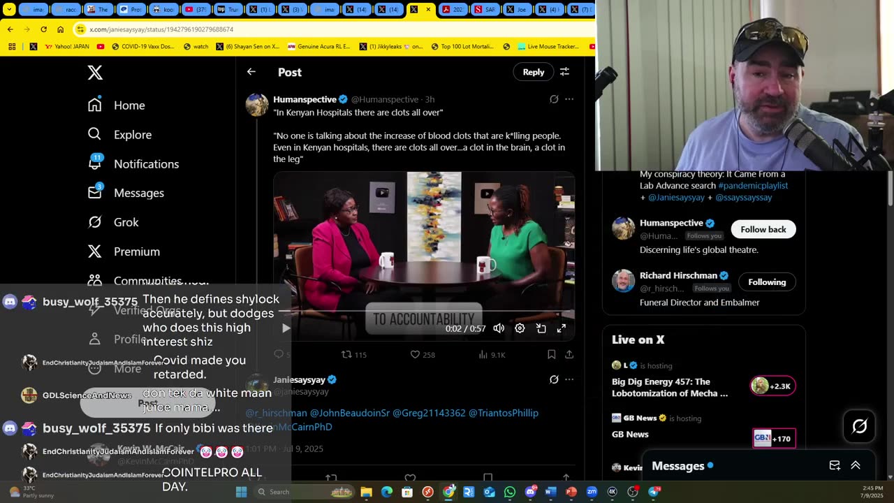 Suspicious Death in Japan / Clots in Kenya