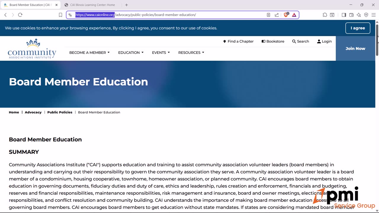 Association Board Member Education