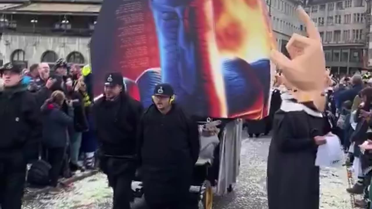 The Swiss are protesting against Trump's policies