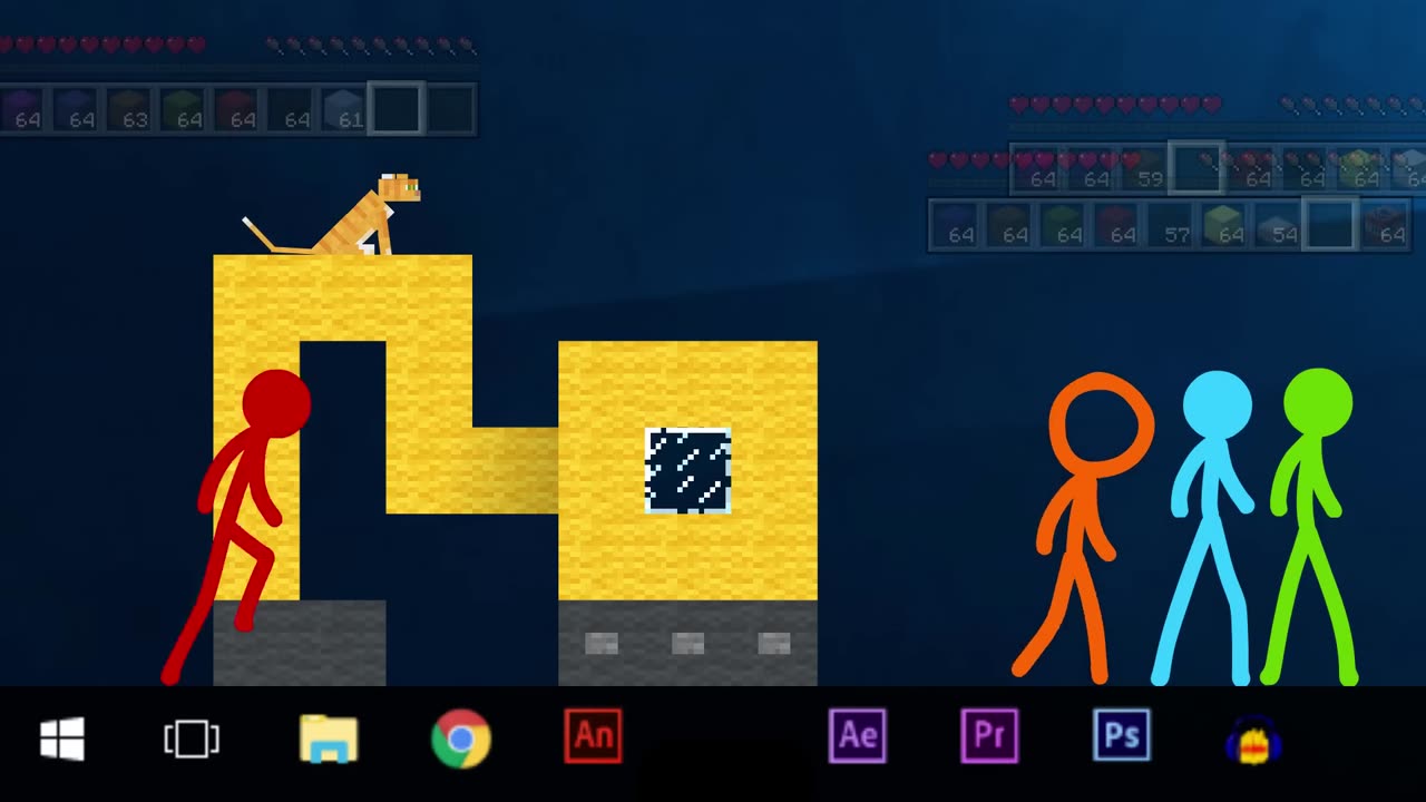 The Building Contest - Animation vs. Minecraft Shorts Ep. 2