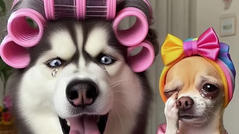 Cat wants to become the Chihuahua s wife #memes