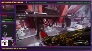 Destiny 2: Edge of Fate - 8/25/25 - Clocking in for another shift in the mines.