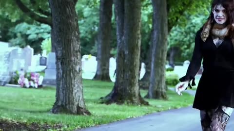 She is arriving here to you a goth tgirl