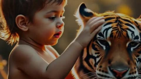 Friendship between children and animals!!!!